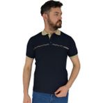 Dynamo Erkek Polo Yaka Tişört Waffle 2369 BGL-ST02792 - Lacivert