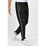 Dynamo Erkek Siyah Eşofman Altı AS-103 Fermuarlı Cepli Slim Fit Ter Tutmayan Kumaş ile Rahatlık