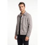 Dynamo Erkek Siyah Regular Fit Mevsimlik Süet Spor Mont BGL-ST05437 - Gri
