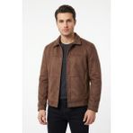 Dynamo Erkek Siyah Regular Fit Mevsimlik Süet Spor Mont BGL-ST05437 - Kahve - 2XL