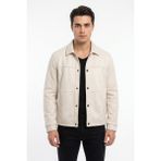 Dynamo Erkek Siyah Regular Fit Mevsimlik Süet Spor Mont BGL-ST05437 - Taş - XL