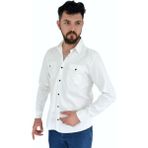 Dynamo Erkek Spor Gömlek Silim Fit 9821 BGL-ST02720 - Beyaz