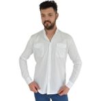 Dynamo Erkek Spor Gömlek Silim Fit 9957 BGL-ST02722 - Beyaz