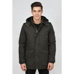 Dynamo Erkek Spor Kanvas Kapüşonlu Parka M2585 BGL-ST04915 - Haki