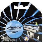 Dynamo Erkek Üç Bıçaklı 4 Adet Yedek Kartuş
