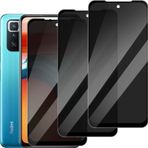 DYNASCO Xiaomi Redmi Note 10 Pro/Redmi Note 10 Pro Max 4G 6,67 inç için 3 adet görüş koruma folyosu, 9H sertlik, gözetleme önleyici panzer koruma camı ekran koruyucu folyo, çizilmeye karşı dayanıklı