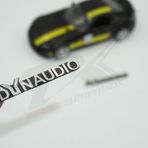 Dynaudio Logo Hoparlör Krom Metal 3M Logo Amblem 2 Li Set