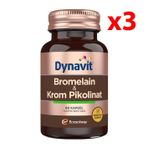 Dynavit Bromelain Krom Pikolinat 3x60 Kapsül