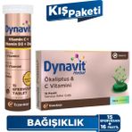 Dynavit C Vit + D + Çinko 15 Efervesan & Herbal Pastil Ökaliptus + C Vitamini - Kış Paketi - Nane
