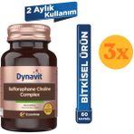 Dynavit Sulforaphane Choline Complex 60 Kapsül - 3 Adet (180 Kapsül) - Dezenfektan Hediyeli (%72 Alkol)