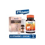 Dynavit Vitamin D3 400 IU 20 mL Sprey & Kids Immukid Gummies 60 Çiğnenebilir Gummy - Çocuk Bağışıklık Paketi
