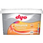 Dyo Dinamik 7127 Buz Beyazı 2,5 lt Mat Silikonlu Silinebilir Mat İç Cephe Duvar Boyası