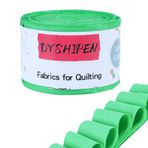 DYSHIPEN Pamuklu Kumaş Kendin Yap Yapım Malzemeleri Kapitone Yama İşi Kumaş Şişman Çeyrek Paketler Kapitone Patchwork Yastıklar için Kendin Yap Patchwork için Pamuklu Kumaş (Yeşil, 6,5 cm x 99,3 inç)