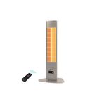 Dysis Single X Karbon Serisi Ip65 Suya-Toza Dayanıklı 2300 W Bej Uzaktan Kumandalı İç/Dış Mekan Isıtıcı Bej