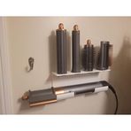 Dyson Airwrap Uyumlu Duvar Standı | Saç Şekillendirici Başlık Tutucu ve Kablo Düzenleyici Aparat | Banyo Organizer Dyson Airwrap Wall Organizer