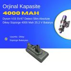 Dyson V15 SV47 Detect Slim Absolute 4000MAH Pil Dikey Süpürge Batarya