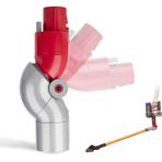 Dyson V7, V8, V10, V11 ile uyumlu hızlı çıkarma adaptörü, Dyson V10 için elektrikli süpürge kavisli uzatma, hızlı kilit adaptörü, ev temizlik aleti, alt adaptör