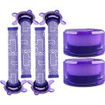 Dyson V8 Focus Mattress Elektrikli Süpürge Ön Filtre Sonrası Filtre Yedek Parçalar Aksesuar 4 Ön Filtre 2 Sonrası Filtre (Yurt Dışından)