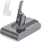 Dyson V8 SV10 Ile Uyumlu Süpürge Bataryası 4000 Mah Yüksek Kapasite, Yüksek Performans Uzun Kullanım Li-Ion Muadil Batarya SV10, Absolute, Absolute Cord-Free, Animal, Animal