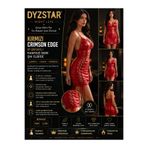 DYZSTAR Kırmızı Crimson Edge İp Detaylı Mini Elbise Şık Kadın Gece Elbisesi