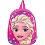 Dzc Kuzenler Avm Kreş & Anaokulu Çocuk Sırt Çantası Elsa Anna Karakter 3-6 Yaş 5d Kabartmalı Kumaş Okul Çantası 30CM (Tek) - Pembe - 32*26*12