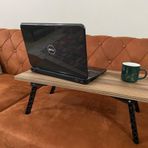 DZC KUZENLER AVM MDF SUYA DAYANIKLI 68X35 KAHVALTI YATAK LAPTOP MASASI DER ÇALIŞMA SEHPA AYAKLARI KATLANIR