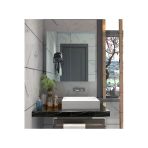 Dzdizayn Mdf Lavobo Üstü Aynalı Banyo Dolabı Çok Amaçlı 60x60 Mdf