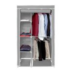 Dzgn Home Çift Askılı Dubleks Çelik Metal Profilli Bez Dolap Kumaş Dayanıklı Elbise Dolabı Gardrop
