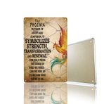DZQUY Vintage The Phoenix In Times Of Doubt Metal Tabela Yatak Odası Garaj Ev Oturma Odası Bar Kulüp Kafeler Çiftlik Adam Mağara Duvar Dekoru Plak Metal Poster Hediye 20 x 30 cm