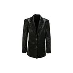E 4.0 Design Studio x Fabrika Suni Deri Ceket, 38, F3WL-CKT W55, Siyah, Kadın