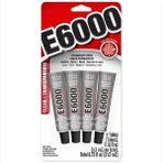 E-6000 Leke Bırakmaz 4 Adet 5.3 ml Süper Güçlü Mücevher Ahşap Seramik Vs. Yapıştırıcısı