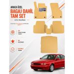 E-BİZ Jaguar X-Type (2001-2009) Araca Özel Eva Oto Paspas Seti Topukluk Bagaj Dahil Tam Set - Bej