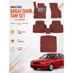 E-BİZ Jaguar X-Type (2001-2009) Araca Özel Eva Oto Paspas Seti Topukluk Bagaj Dahil Tam Set - Bordo