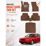 E-BİZ Jaguar X-Type (2001-2009) Araca Özel Eva Oto Paspas Seti Topukluk Bagaj Dahil Tam Set - Kahverengi