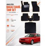 E-BİZ Jaguar X-Type (2001-2009) Araca Özel Eva Oto Paspas Seti Topukluk Bagaj Dahil Tam Set - Siyah - Bej