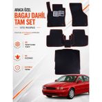 E-BİZ Jaguar X-Type (2001-2009) Araca Özel Eva Oto Paspas Seti Topukluk Bagaj Dahil Tam Set - Siyah - Bordo