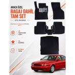 E-BİZ Jaguar X-Type (2001-2009) Araca Özel Eva Oto Paspas Seti Topukluk Bagaj Dahil Tam Set - Siyah - Gri