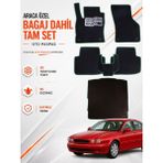 E-BİZ Jaguar X-Type (2001-2009) Araca Özel Eva Oto Paspas Seti Topukluk Bagaj Dahil Tam Set - Siyah - Yeşil