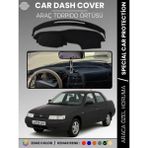 E-BİZ Lada 110 Vega (1995-2007) Torpido Örtüsü Ön Panel Halı Torpido Koruma Tam Uyum Araca Özel Kaymaz - Siyah