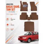 E-BİZ Lada Vega (1996-2004) Araca Özel Eva Oto Paspas Seti Topukluk Bagaj Dahil Tam Set - Kahverengi