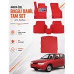 E-BİZ Lada Vega (1996-2004) Araca Özel Eva Oto Paspas Seti Topukluk Bagaj Dahil Tam Set - Kırmızı
