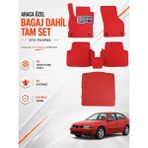 E-BİZ Seat Leon-1m (1999-2006) Araca Özel Eva Oto Paspas Seti Topukluk Bagaj Dahil Tam Set - Kırmızı