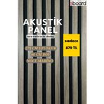 E-BOARD MDF Akustik Duvar Paneli 60cm x 275cm Noce Marino