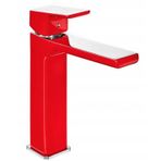 E.C.A 103388003 Tiera Orta Boy Krom Kırmızı Lavabo BataryasI