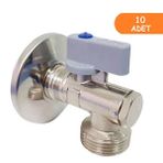 E.C.A 602111059 Filtreli 1/2 10 Adet Çamaşır Bulaşık Makinası Musluğu
