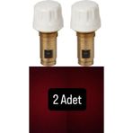 E.C.A CNK Termostatik Radyatör Petek Vanası Ventili 41.3mm 2'Lİ (Kompakt Tip Panel Radyatörler İçin)