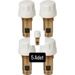E.C.A CNK Termostatik Radyatör Petek Vanası Ventili 41.3mm 5'Lİ (Kompakt Tip Panel Radyatörler İçin)