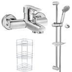 E.C.A Delta 346 023 3'lü Spil Üst Metal Banyo Bataryası