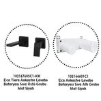 E.C.A Eca Tiera Ankastre Lavabo Bataryası Mat Siyah Set