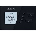 E.C.A Kablosuz Oda Termostatı Poly Comfort 200 Siyah 7006903007 Modern Tasarım ve Dijital Kontrol